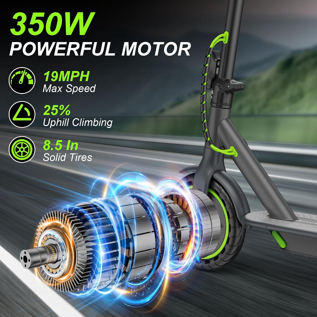 Electric Scooter for Adults, Folding E Scooter with 250W-500W Motor 16-24 Mph Top Speed, Max 15-60Miles Long Range,Commuting Scooters with 6.5''/8.5''/10''/14'' Tires, Dual Brakes