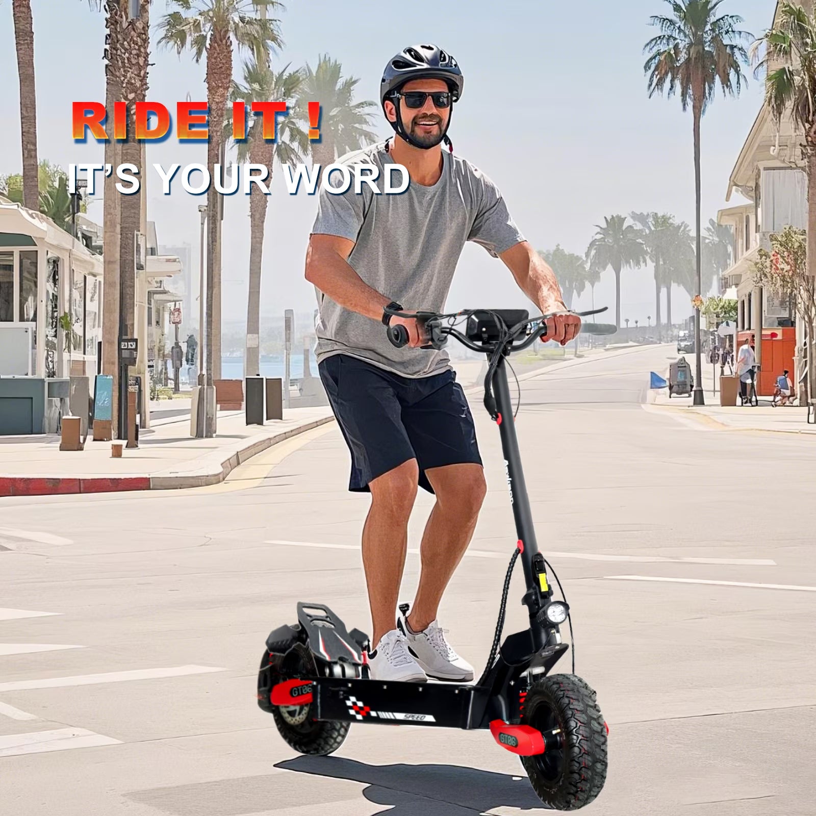 Electric Scooter for Adults 330 Lbs Heavy Duty, 1200W Motor 30 MPH, 40 Miles Range, Foldable Sport E-Scooter with 11" Off-Road Tires