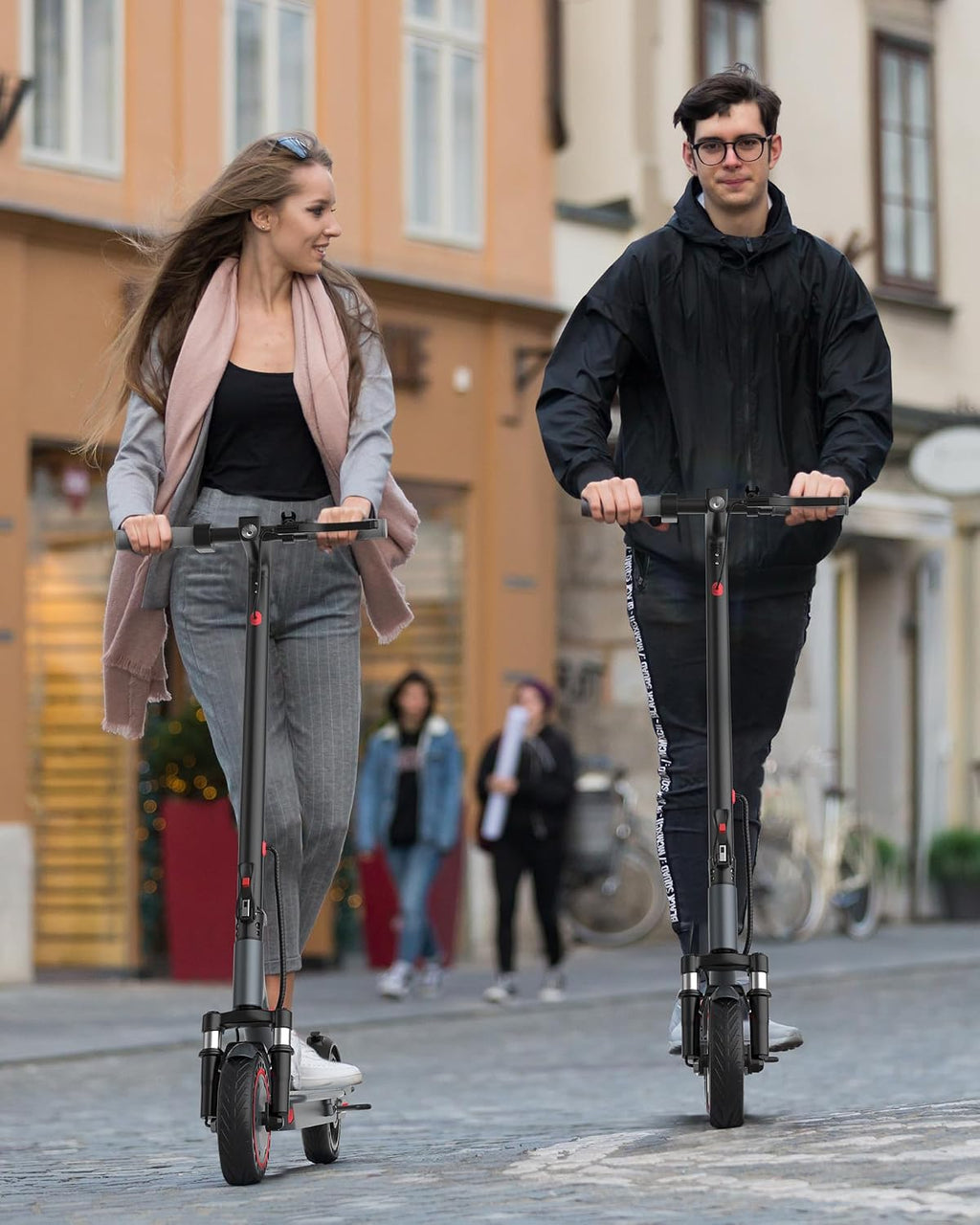 Electric Scooter Adult with Dual Suspension, 23-25Miles Max Range