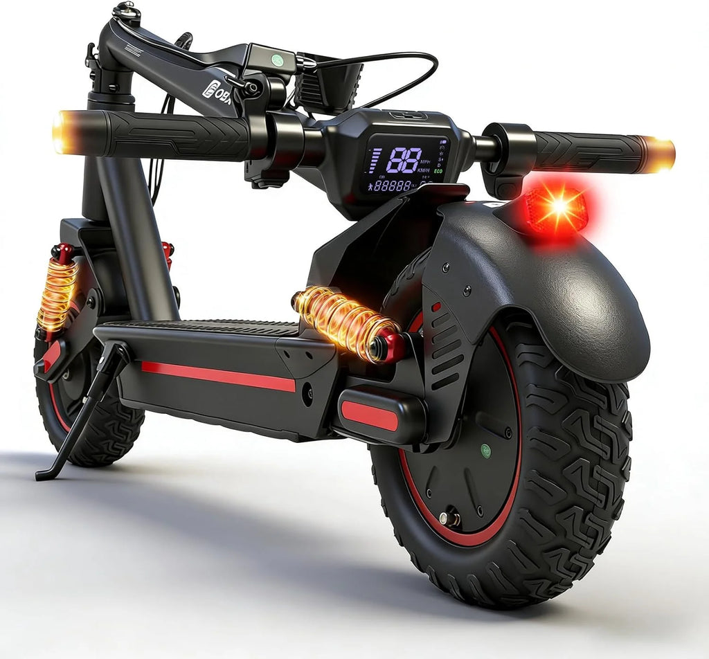 OBX 1200W Smart Electric Scooter for Adults, 30 MPH & 35 Miles Range, 10" Pneumatic Tires, Foldable Off-Road E-Scooter with App Control, Turn Signals,Ul Certified