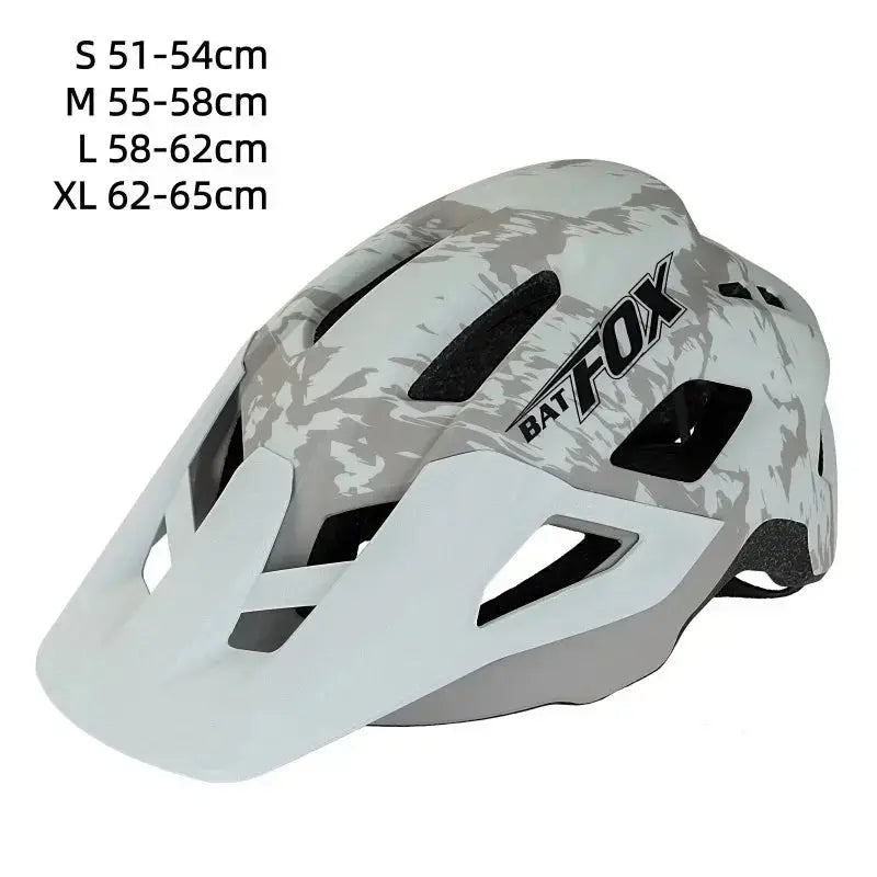 BATFOX Bicycle Helmet MTB Casco Bike Helmet Safety White Integrally-Molded Mountain Cycling Helmet for Men Women Casco Bicicleta.