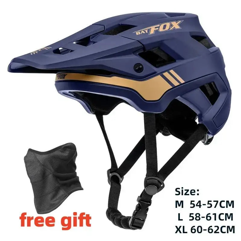 BATFOX Bicycle Helmet MTB Casco Bike Helmet Safety White Integrally-Molded Mountain Cycling Helmet for Men Women Casco Bicicleta.