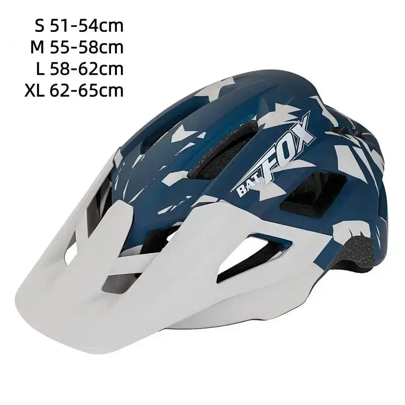 BATFOX Bicycle Helmet MTB Casco Bike Helmet Safety White Integrally-Molded Mountain Cycling Helmet for Men Women Casco Bicicleta.