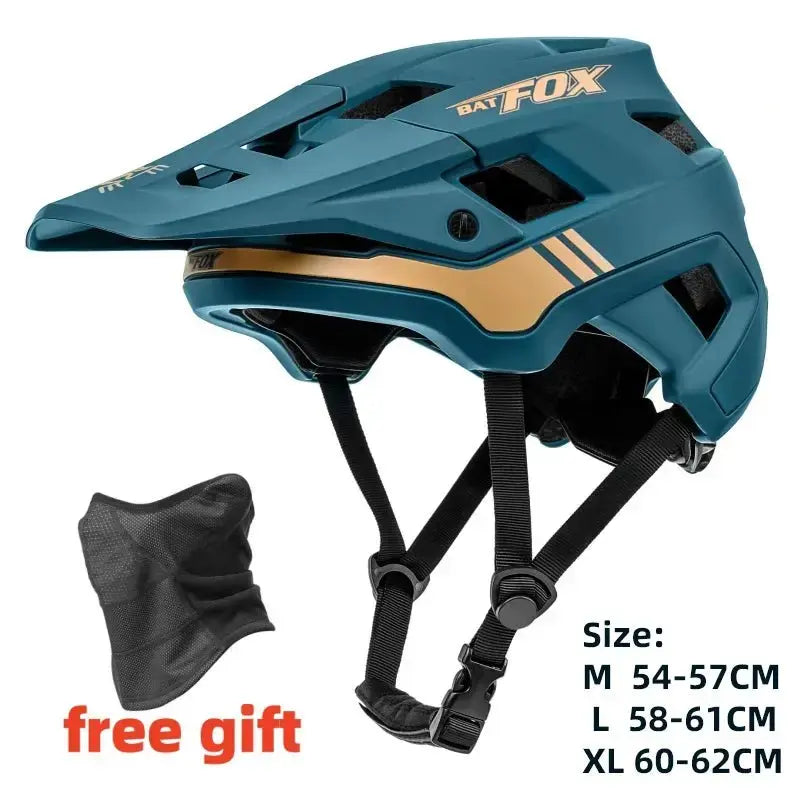 BATFOX Bicycle Helmet MTB Casco Bike Helmet Safety White Integrally-Molded Mountain Cycling Helmet for Men Women Casco Bicicleta - VÉRANO