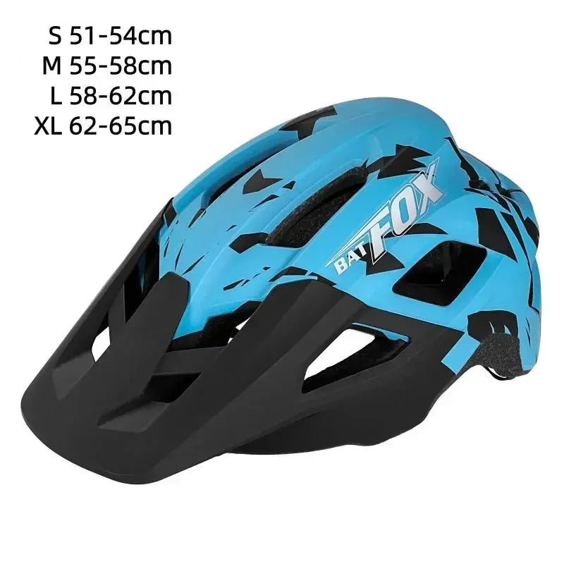 BATFOX Bicycle Helmet MTB Casco Bike Helmet Safety White Integrally-Molded Mountain Cycling Helmet for Men Women Casco Bicicleta.
