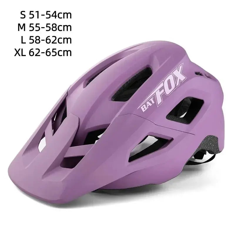 BATFOX Bicycle Helmet MTB Casco Bike Helmet Safety White Integrally-Molded Mountain Cycling Helmet for Men Women Casco Bicicleta.