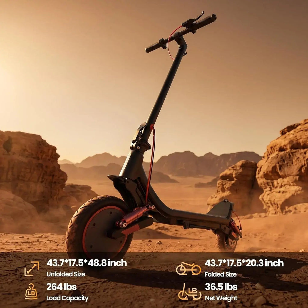 E-Scooter 500W–1200W – Pieghevole, fino a 28 MPH.