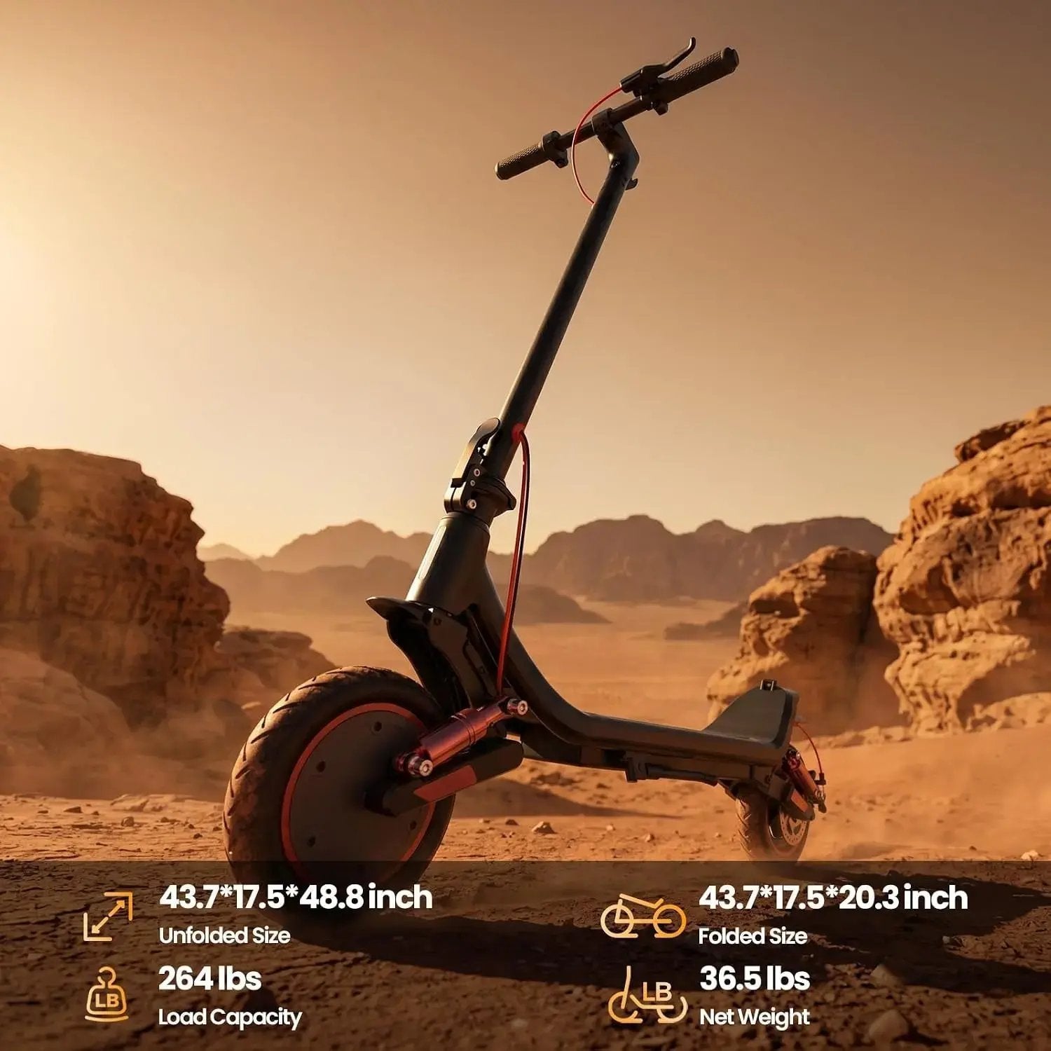 E-Scooter 500W–1200W – Pieghevole, fino a 28 MPH.