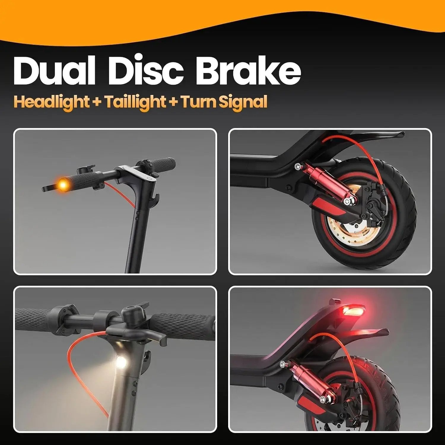 E-Scooter 500W–1200W – Pieghevole, fino a 28 MPH.
