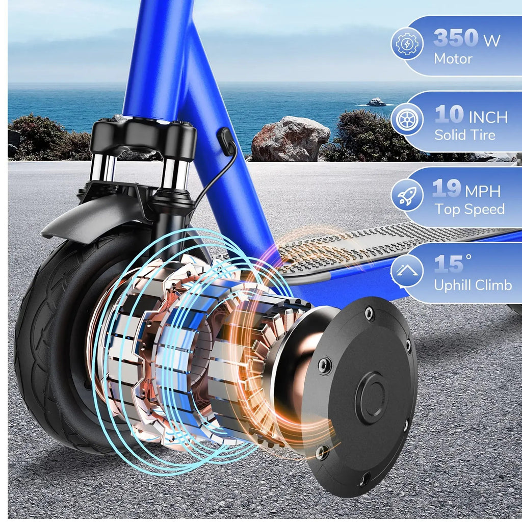 E-Scooter 350W – Pneumatici 10", fino a 19 MPH.