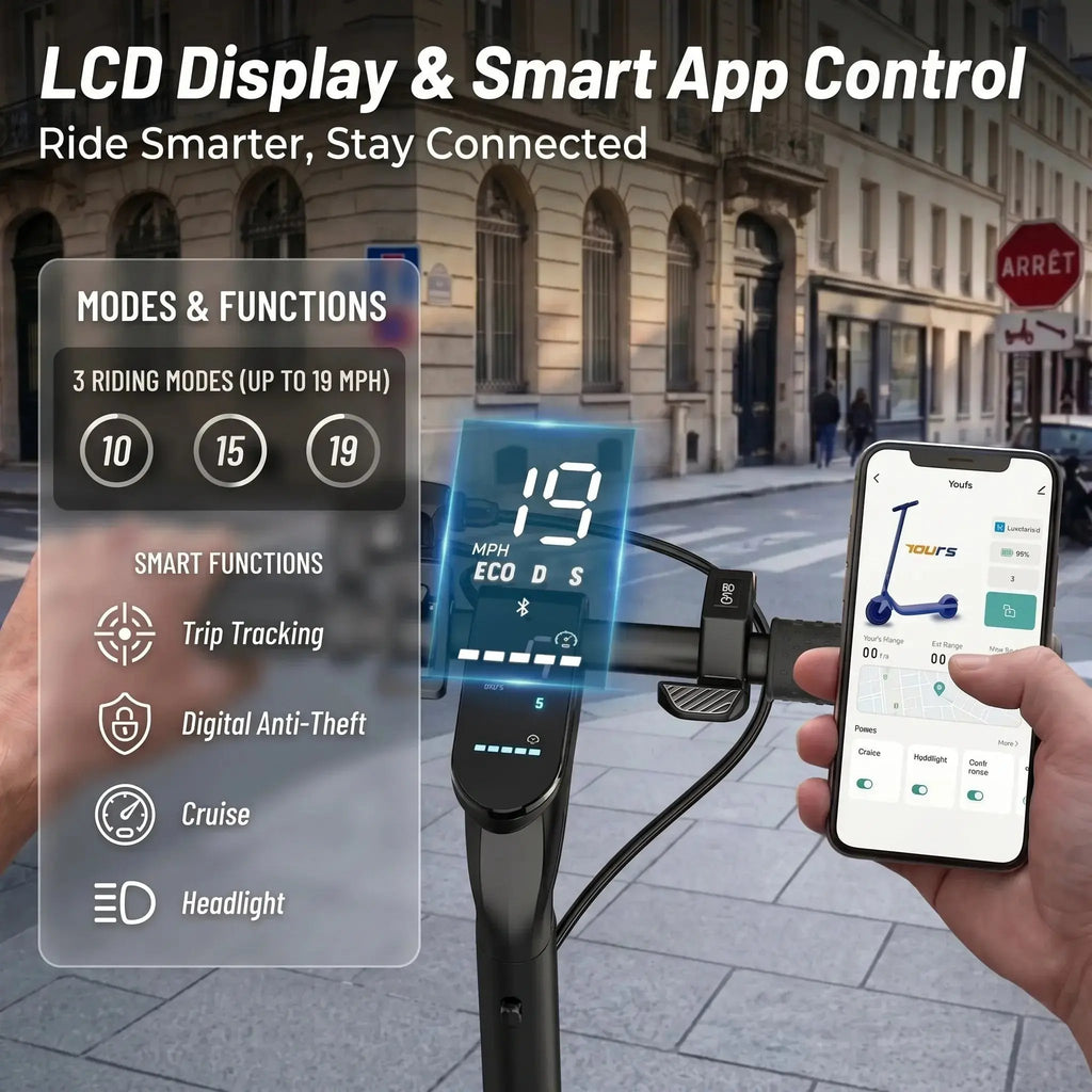 E-Scooter 350W – Pneumatici 10", fino a 19 MPH.