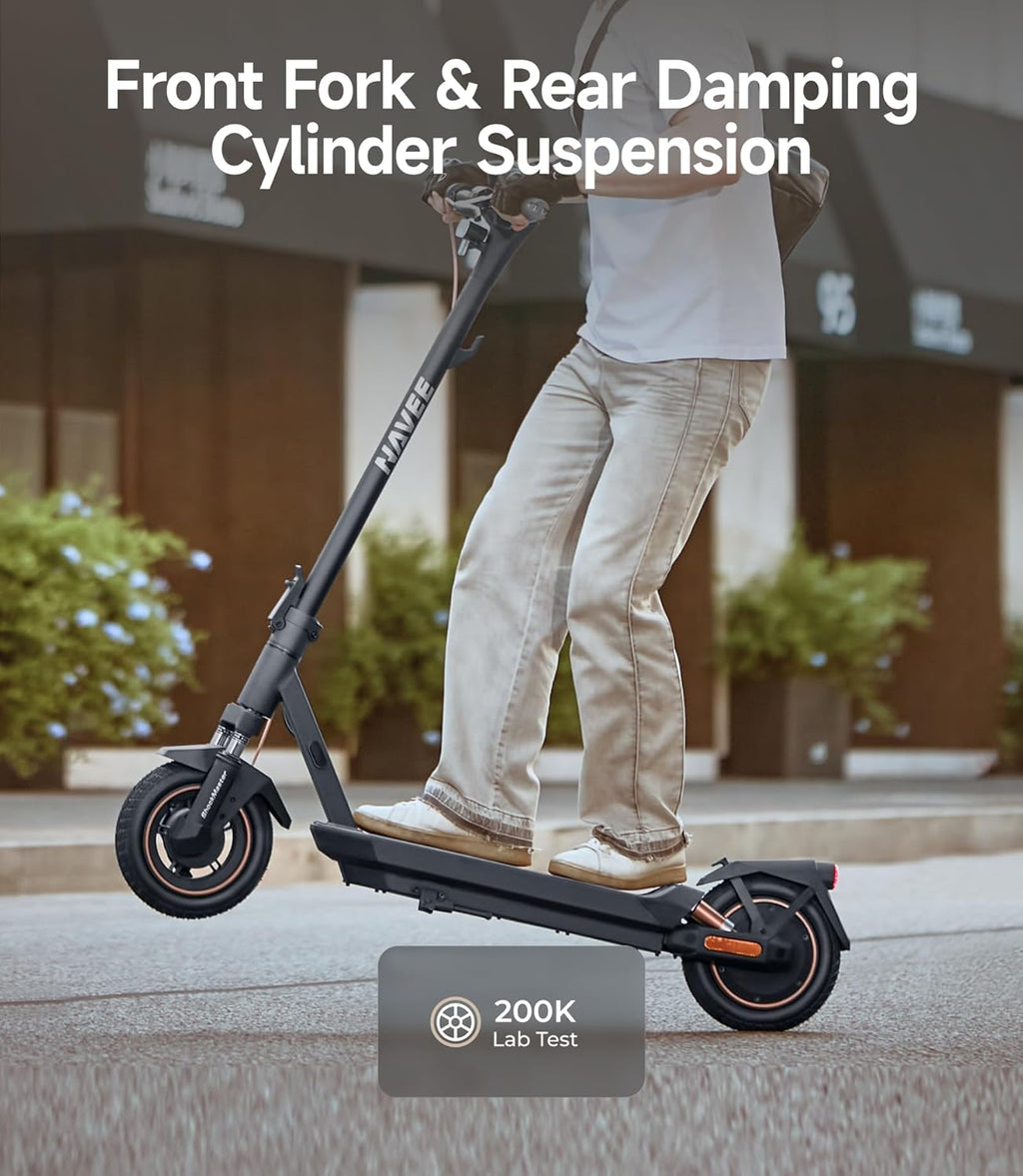 GT3/ST3/GT5 Series Electric Scooter, 20/25 MPH Top Speed, 30-55.9 Miles Max Range, 1000-1638W Motor with Dual Suspension, 10" Tires, Foldable for Adults Teens