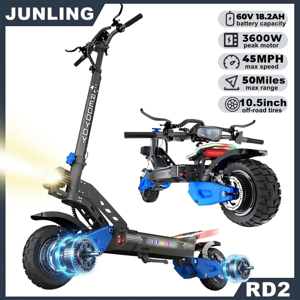 NFC 3600W – E-Scooter Off-Road, 45 MPH / 80 km.