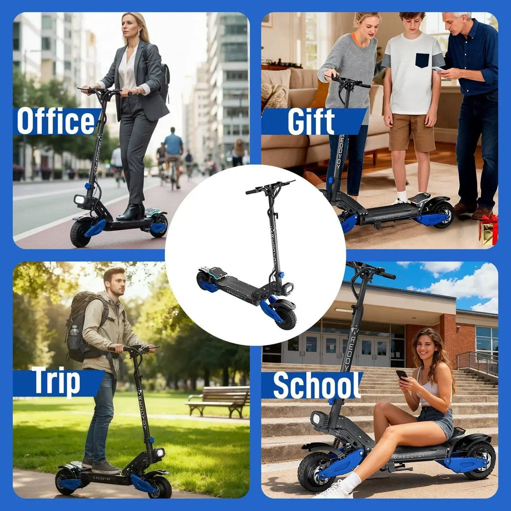 NFC 3600W Electric Scooter for Adults 50Miles 45MPH Off-Road Tire Fast E-Scooter - VÉRANO