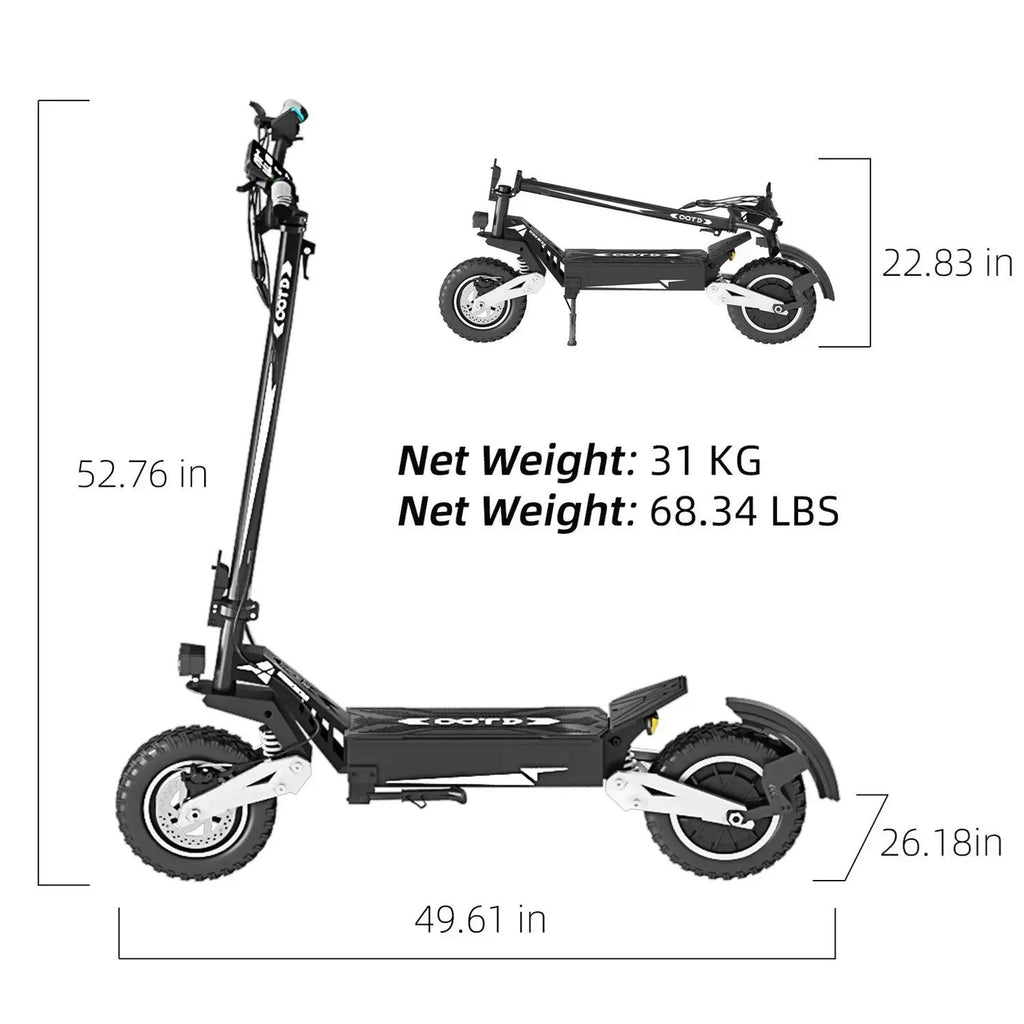NFC 3600W – E-Scooter Off-Road, 45 MPH / 80 km.