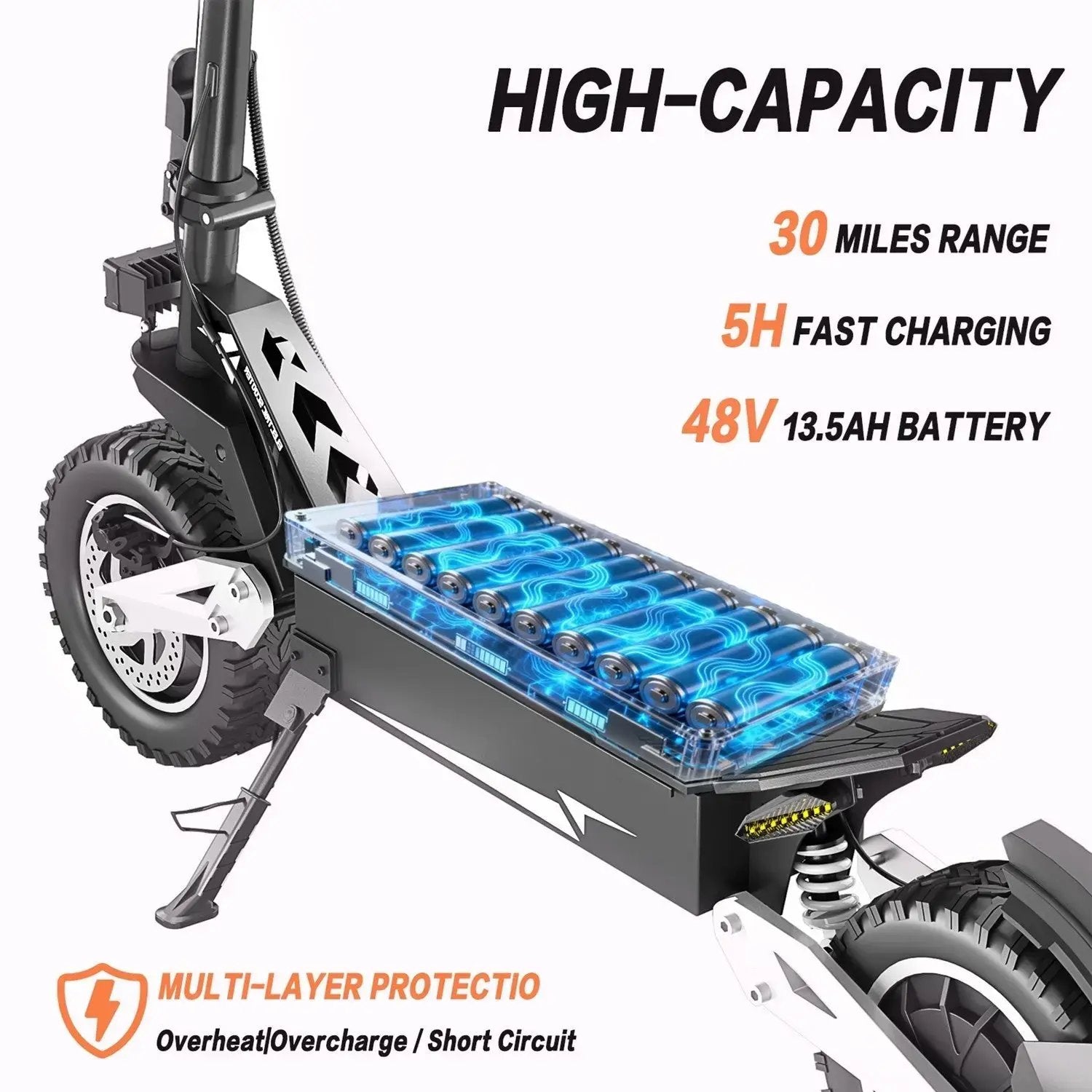 NFC 3600W – E-Scooter Off-Road, 45 MPH / 80 km.