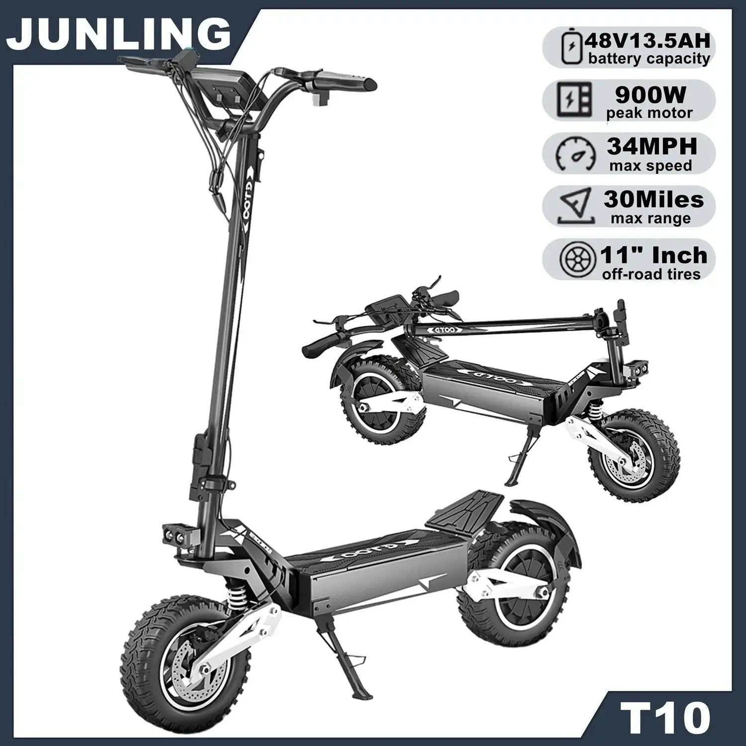 NFC 3600W – E-Scooter Off-Road, 45 MPH / 80 km.